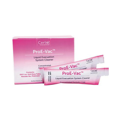Certol PVACU24 ProE-Vac Evacuation System Cleaner Liquid Unit Dose 24/Bx 1 Oz Certol PVACU24 ProE-Vac Evacuation System Cleaner Liquid Unit Dose 24/Bx 1 Oz